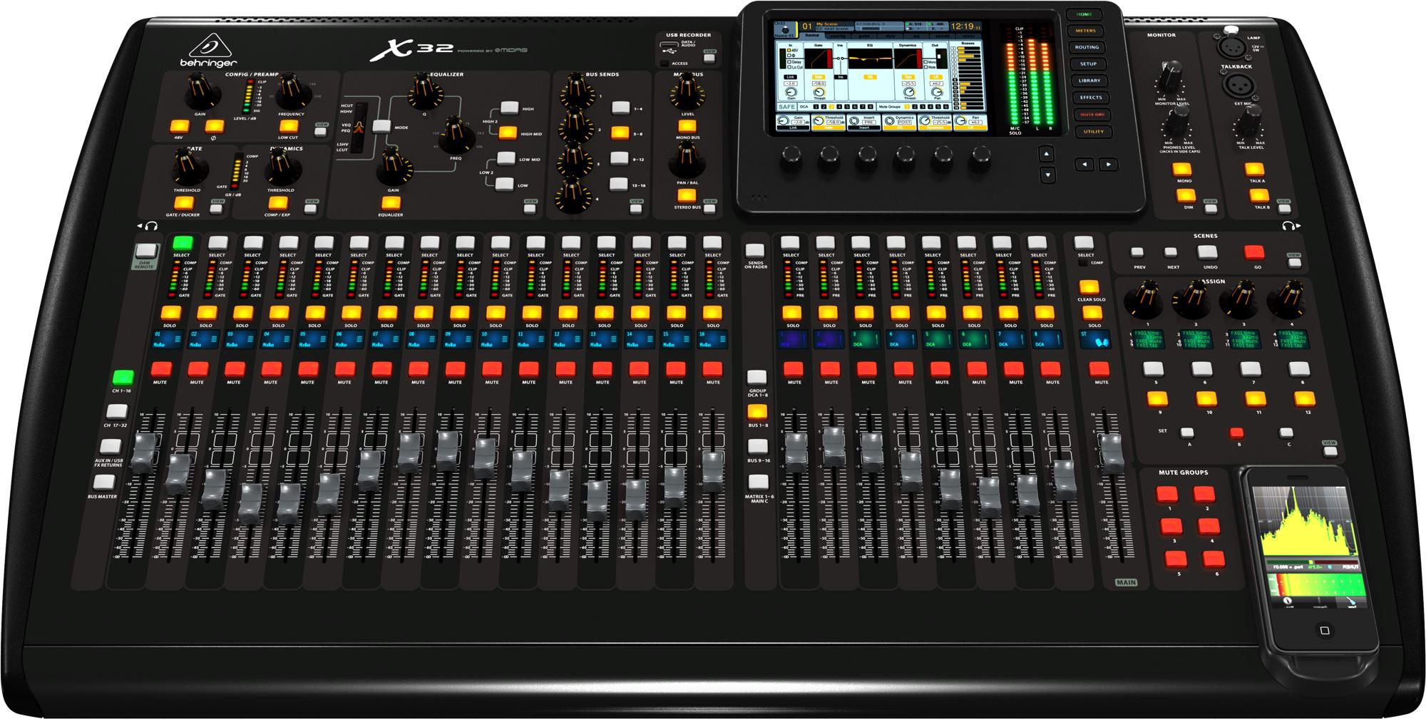 Behringer X32 Audio Console - Rental - Washington - Astrocasters