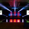 Stage design with lighting